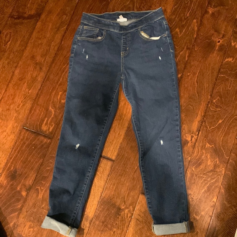 Cat and jack girls blue jeans